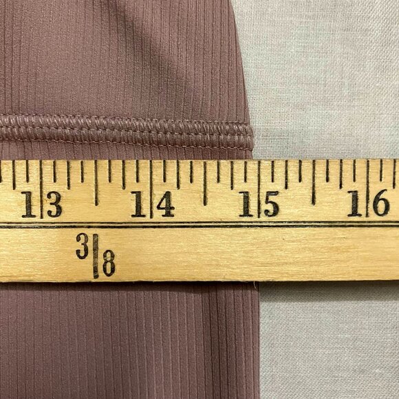All in Motion Medium Light Brown Everyday Soft High Rise 7/8 Ribbed Leggings - Picture 12 of 13